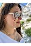 سلسلة نظارات بحزام نظارات بتصميم أنيق باللون الفضي - 2