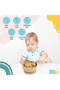 BabiesBasic Feeding Set, 2 Piece Silicone Set with Silicone Suction Bowl and Silicone Spoon - Beige - 3