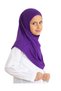 Children's Ready-To-Wear Headscarf Shawl Turban Viscose - Purple - 3