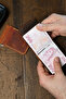 Saddle Clip Genuine Leather Handmade Men's Card Holder. Birthday & Father's Day & Valentine's Day Gift. - 4