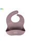BabiesBasic Feeding Set, 6 Piece, Silicone Plate, Bowl, Bib, Spoon , Fork and 2 in 1 Cup - Blush - 6