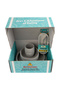 BabiesBasic 5 pc Set with silicone plate, bowl, cup and stainless steel cutlery with case - Grey - 6