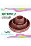 Silicone Plate, Bowl & Cup- Pink - 2