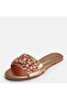 Large Number Women's Slippers with Stone 41-42-43-44-Bronze - 6