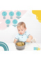 BabiesBasic Feeding Set, 2 Piece Silicone Set with Silicone Suction Bowl and Silicone Spoon - Grey - 3
