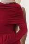 Women's Detachable Gather Detailed Garnished Dress - 4
