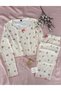 Warranty Textured Pajama Set with Special Pouch