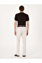 Beige Slim Fit Fabric Trousers 50306776-Vr011 - 4