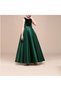 Girls' Crew Neck Velvet Evening Dress Dress Skirt Satin Dress