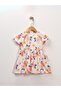 Girl's Summer Short Sleeve Printed Dress - 2