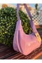 Women's Lilac Patent Leather Baguette Model Shoulder Bag - 3