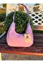 Women's Lilac Patent Leather Baguette Model Shoulder Bag