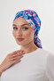 Patterned Buckle Bonnet Hijab Bonnet Daily Use Bonnet Shawl Scarf - 4