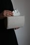 Women's Pearl and Stone Detailed Metal Handle Evening Dress Clutch Bag - 4