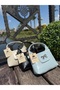 Women's Bow Detailed Cross Strap Hand and Shoulder Bag - 4