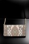 Women's Ethnic Rug Patterned Fabric Shoulder and Hand Bag – Stylish Chain Strap Design - 3