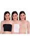 Women's Strapless Non Padded Tube Bra, Free Size (Pack Of 3)