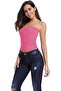Women's Seamless Strapless Crop Top Tube Top Inner Camisole - 5