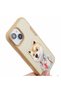 iPhone 15 Compatible 3D Outfit Shiba Detailed Embroidery Embroidered Embossed Fashion Pet Case - 3