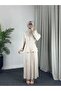 4532 - Crepe Hijab Double Set Beige - 5