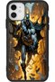 iPhone 12 Mini Compatible Printed, Matte Black Color, Soft Silicone, Protective, Shock Absorbing Cover, Case