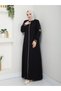 Women's Plus Size Epaulettes Piping Ferace New Season - Black - 4