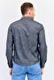 Men Regular Fit Long Sleeves Chambray Casual Shirt, Washed Black - 3