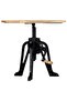Side Table 60x(46-63) cm Solid Mango Wood and Cast Iron - 2