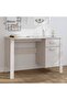 Desk HAMAR White 113x50x75 cm Solid Wood Pine