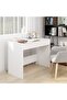 Desk White 101x50x76.5 cm Engineered Wood