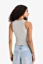 Slim Fit Slim-Fitting Printed Halter Neck Ribbed Camisole Undershirt F6240Ax25Hs - 6