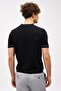 Men's Black Standard Polo Neck Knitwear Short Sleeve - 6