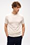 Men's Cream Standard Polo Neck Knitwear Short Sleeve - 3
