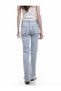 High Waist Spanish Leg Cotton Slim Fit Denim Trousers - Flare Jean - 3