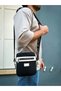 Square Men's Bag Black White - 2