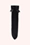 Girl's Ribbon Detailed Knee-Length Black Socks - 2