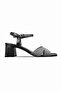 Dahy Women's Cross Strap Thick Heeled Shoes 4062