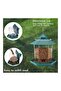 Plastic Hanging Bird Food Container Green/Clear - 2