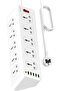 PEGANT 10 Way Power Extension Cord Surge Protector Strip Heavy Duty Universal Electrical Socket 5x U