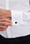 Ata Yaka Hidden Placket 100% Cotton Comfort Fit White Tuxedo Shirt - 7