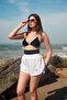Trend Women's Laser Pattern 2in1 SEA POOL SPORTS SHORTS with Inner Leggings - 3