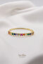 Colorful Zircon Stone Steel Shackle - 5