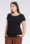 10976 Black Crew Neck Short Sleeve Tshirt - 3