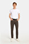 Men's Regular Fit Comfortable Cut Seasonal Canvas Khaki Trousers - 5