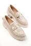 Beige Krako Women's Loafer Shoes 20687 - 3