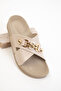 Beige Women's Slippers 20703 - 6
