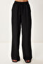 Women's Black Wrinkle Effect Woven Shirt Pants Suit Mx00207 - 5