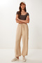 Women's Biscuit Pocket Linen Cargo Pants Mx00212 - 3