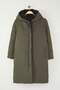 Black-Khaki Regular Fit Reversible Water-Repellent Puffer Jacket TWOAW26MO00089 - 12
