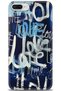 iPhone 7 Plus Case Hd Printed Case - Love Blue - Mrc